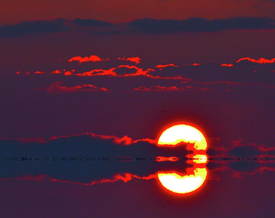 Sun Disk Behind A Cloud Two  Digital Art by Lyle Crump