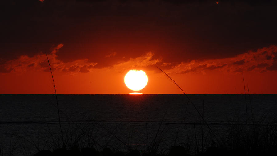 Sun Double Sunrise Delray Beach Florida Photograph by Lawrence S Richardson Jr