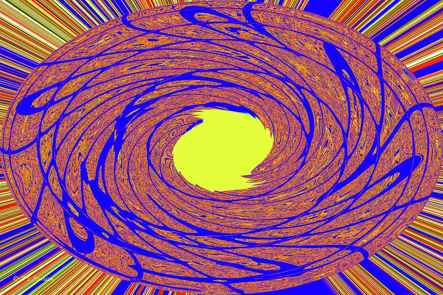  Sun Drawing Abstract Digital Art by Tom Janca