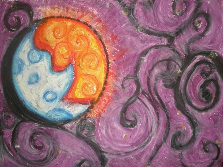 Sun Pastel - Sun eat moon by Philip Arnzen-Jones