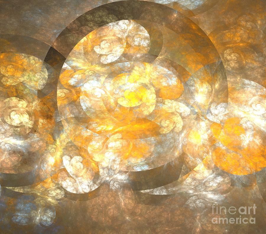 Abstract Digital Art - Sun Eclipse Alignment by Kim Sy Ok