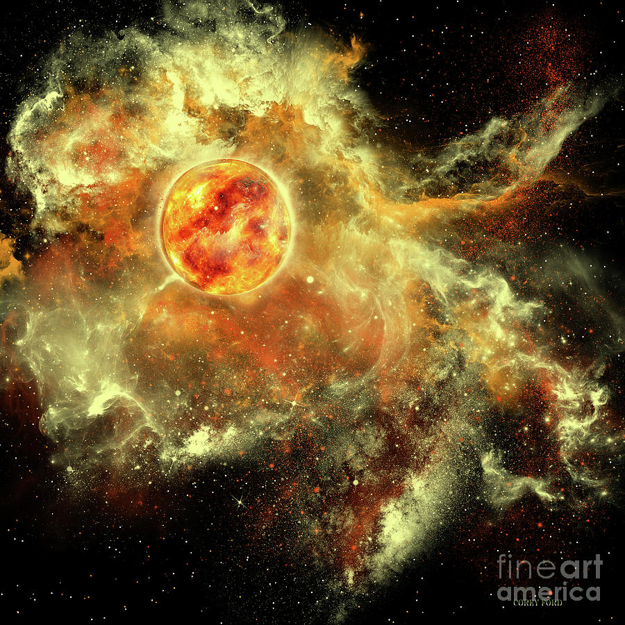 Sun Evolution Painting by Corey Ford