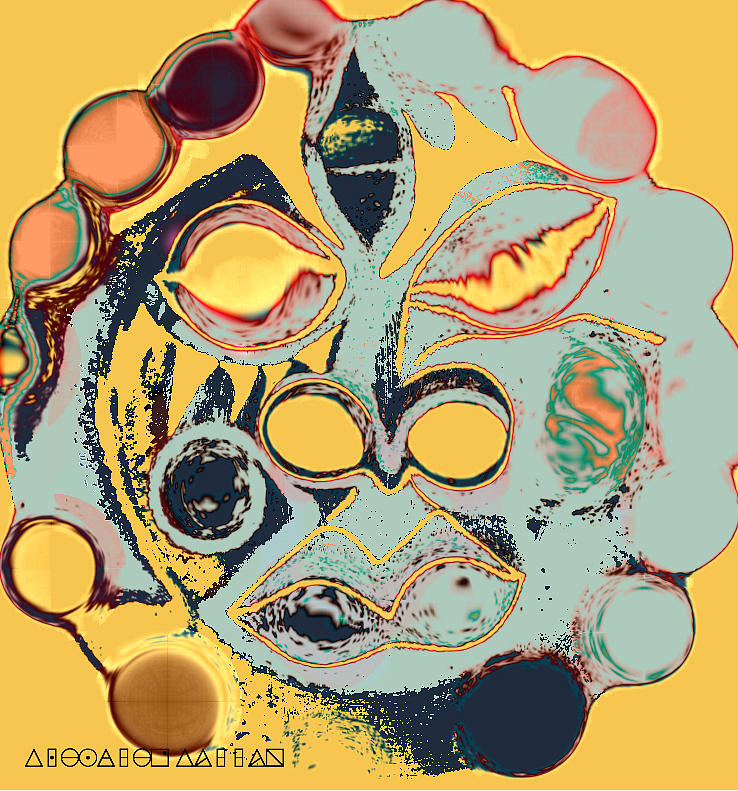 Sun Face I by Cleaster Cotton Sun Face I by Cleaster Cotton