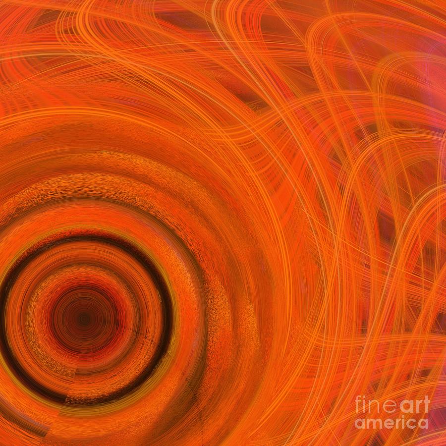 Sun Flare Abstract Digital Art by Mary Machare