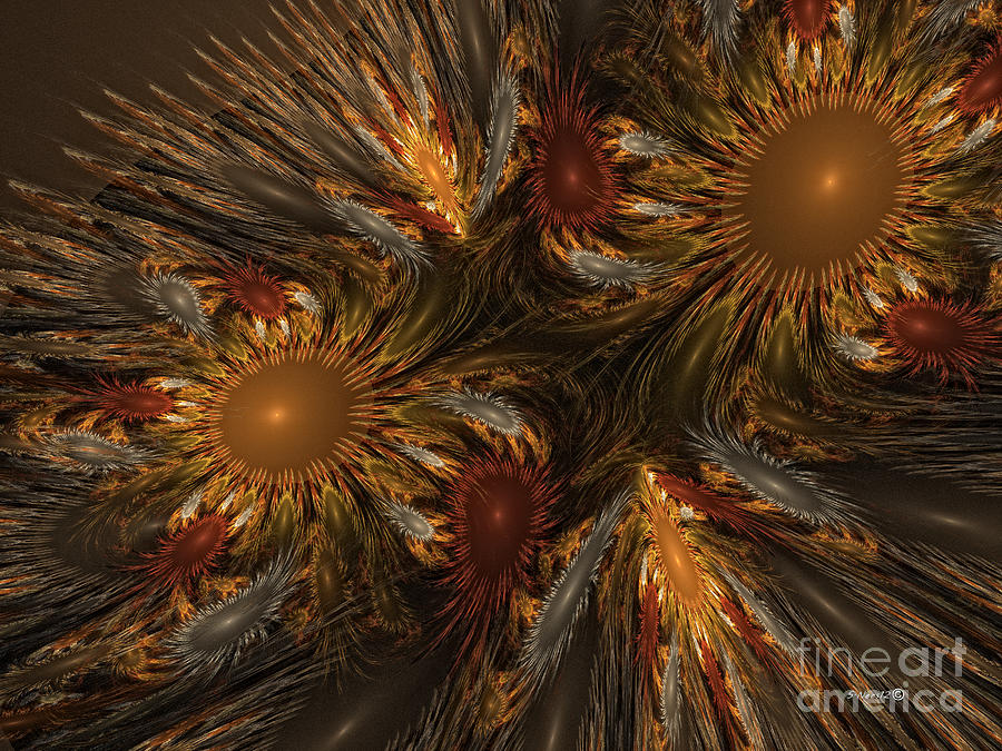 Sun Flower Impressions Digital Art by Shari Nees