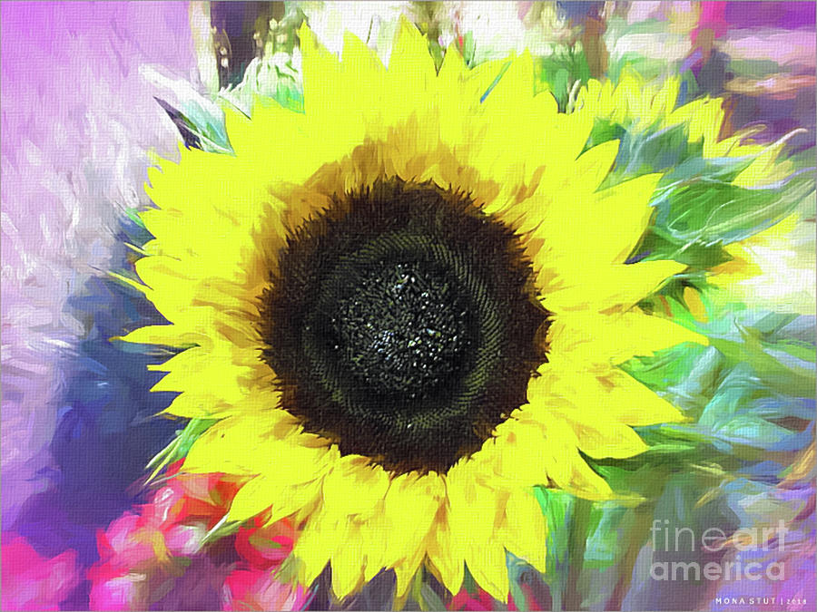 Nature Digital Art - Sun Flower Soul by Mona Stut