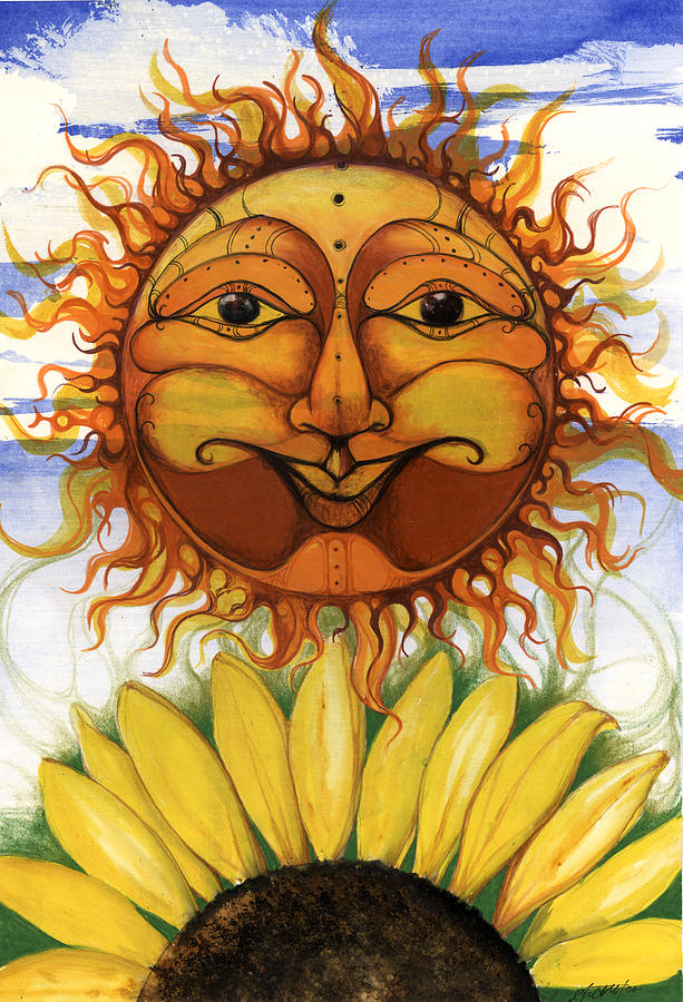 Sun flower1 Mixed Media by Anthony Burks Sr