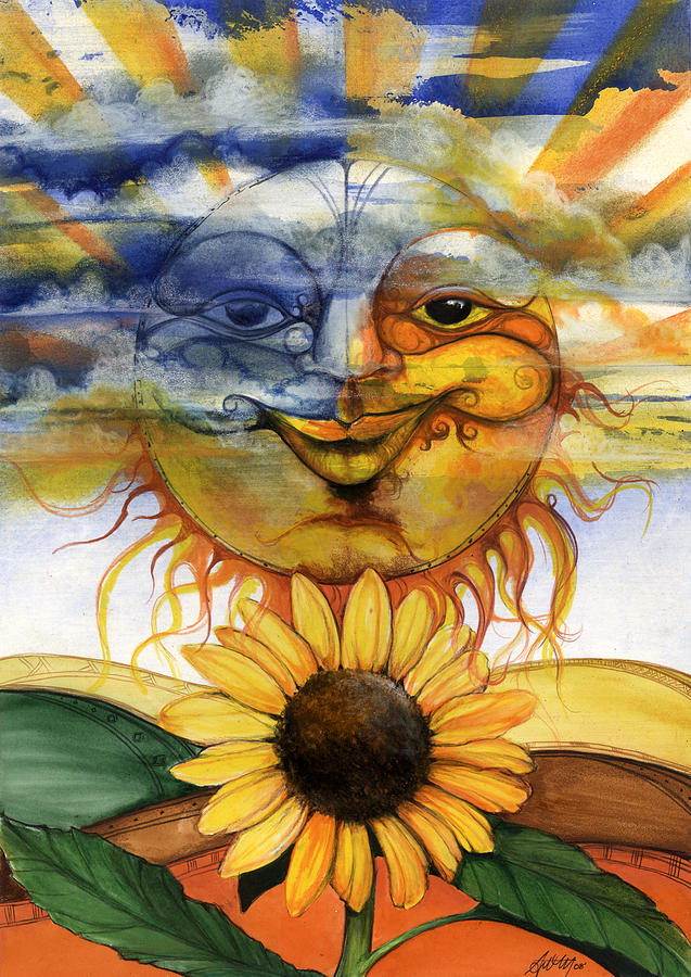 Sun flower2 Mixed Media by Anthony Burks Sr