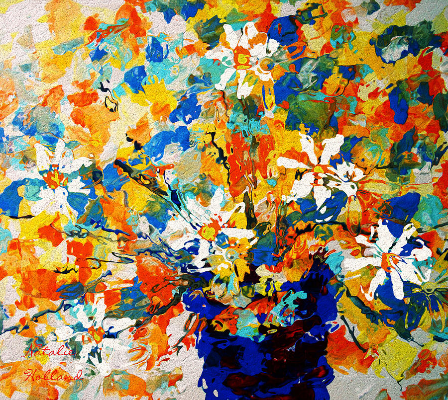 Sun Glow Bouquet Painting by Natalie Holland