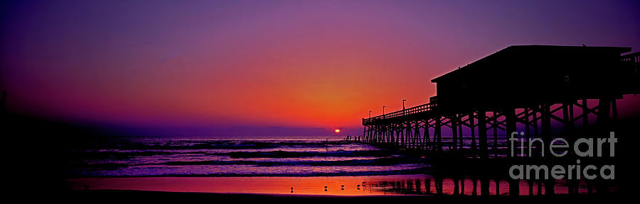 Sun Glow Fishing Pier Daytona Beach Florida Photograph By Tom Jelen