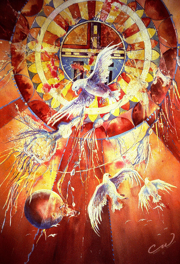 Sun God Painting by Connie Williams