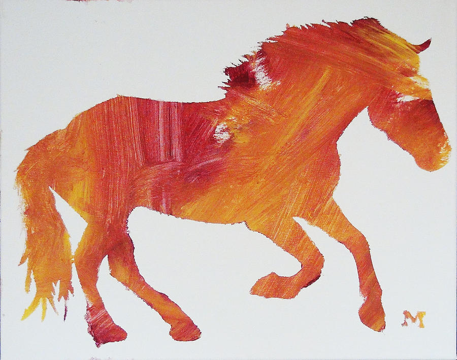 Horse Painting - Sun Horse by Candace Shrope