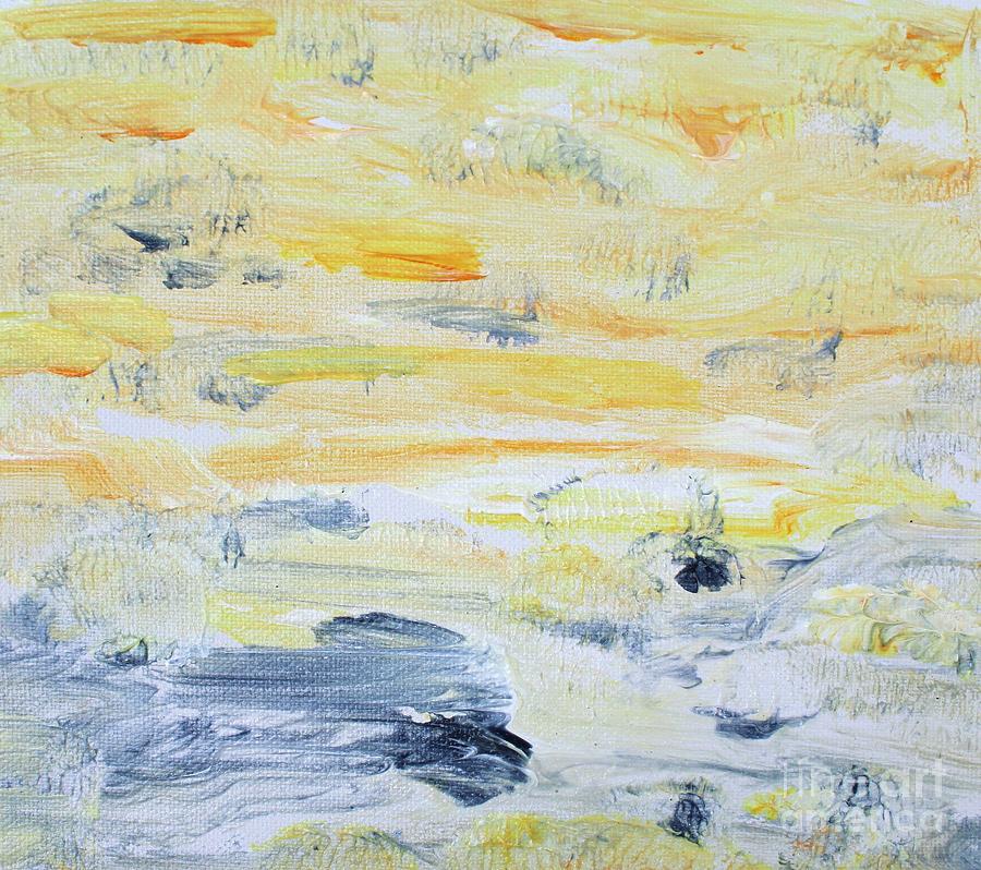 Sun In The Hills Painting by Sarahleah Hankes