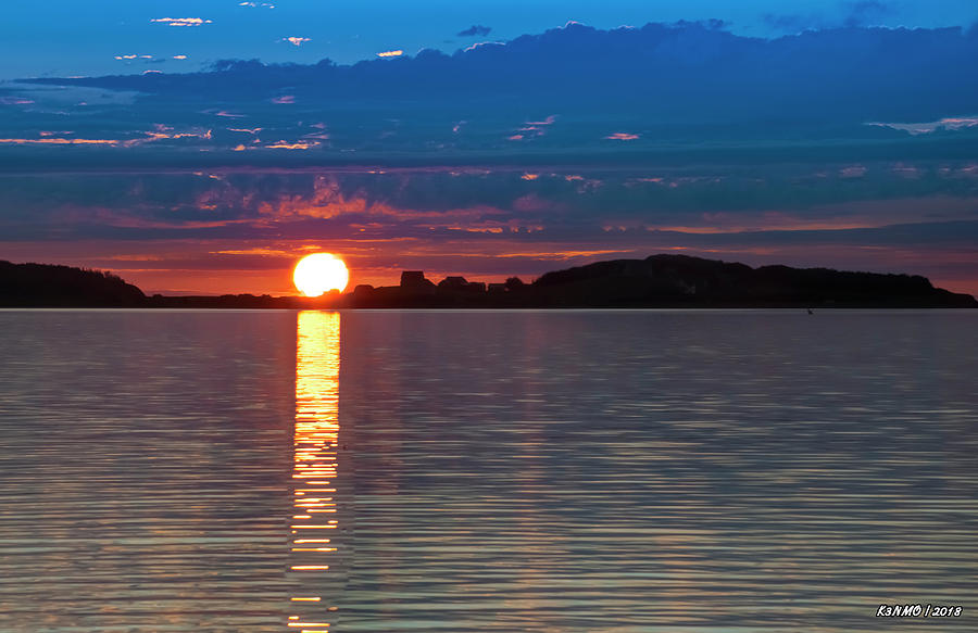 Sun is Setting over Port Hood Island Photograph by Ken Morris