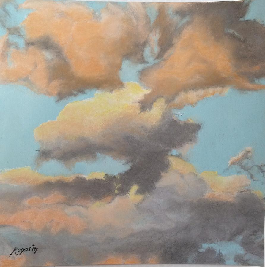 Sunset Painting - Sun Kissed Sky by Harvey Rogosin