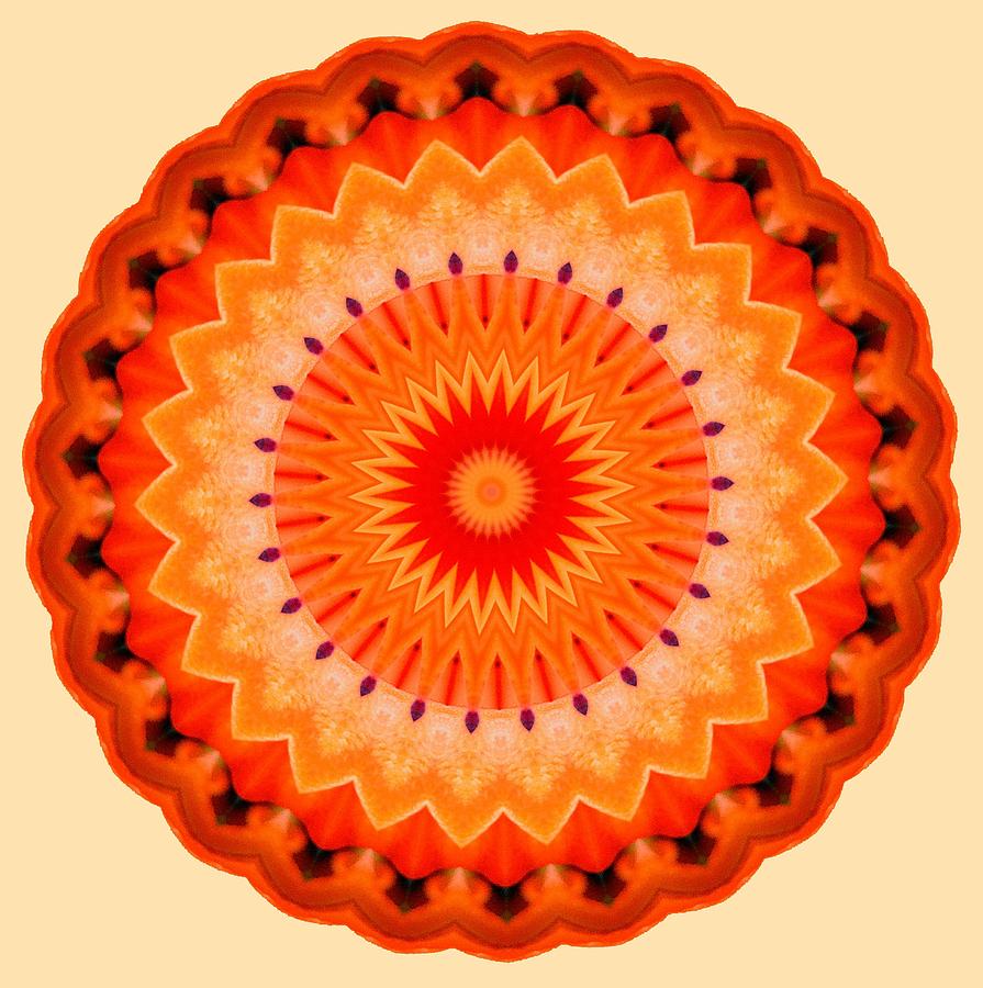 Sun Mandala Digital Art By Veselina Stoyanova Fine Art America