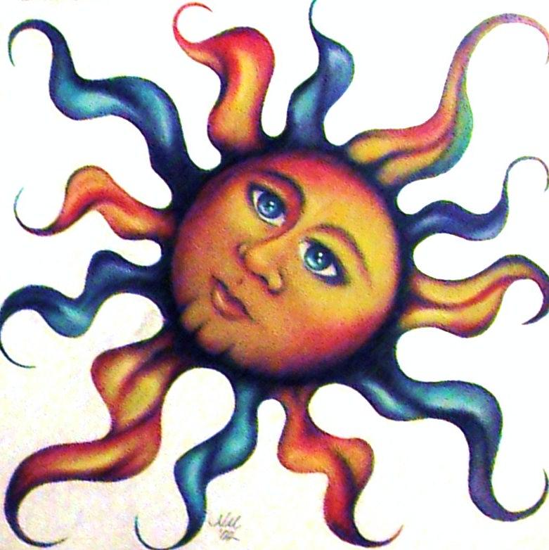 Sun Pastel - sun by Nancy Hartson-Miller
