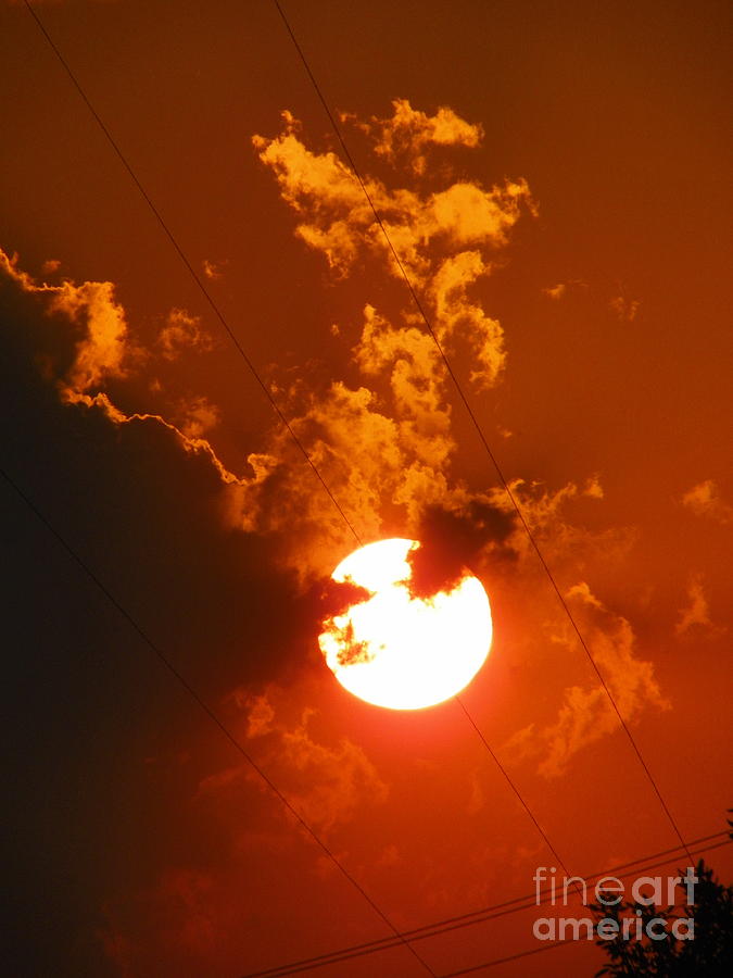 Sun On Fire Photograph by Gerald Kloss