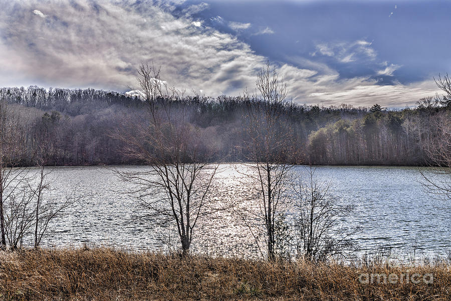 Sun on Mountain Lake  Photograph by Elvis Vaughn