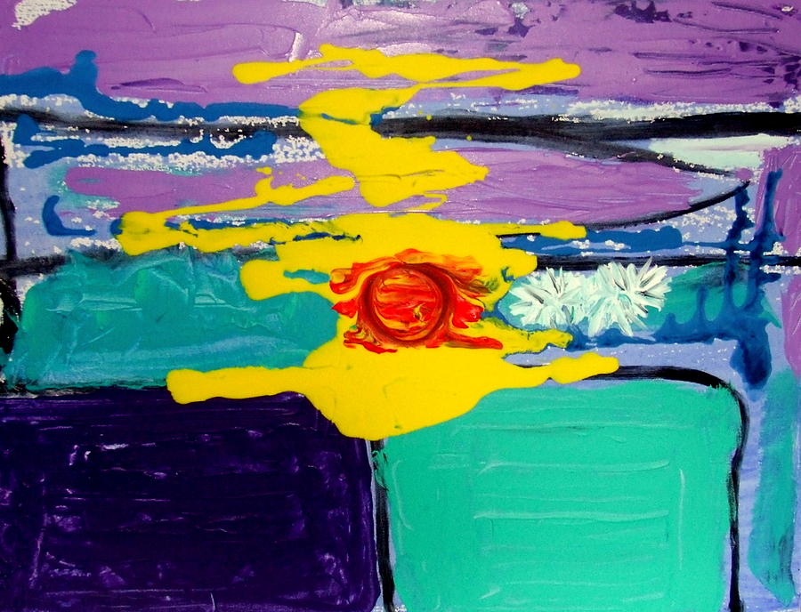 Sun on Sea Painting by Rusty Gladdish