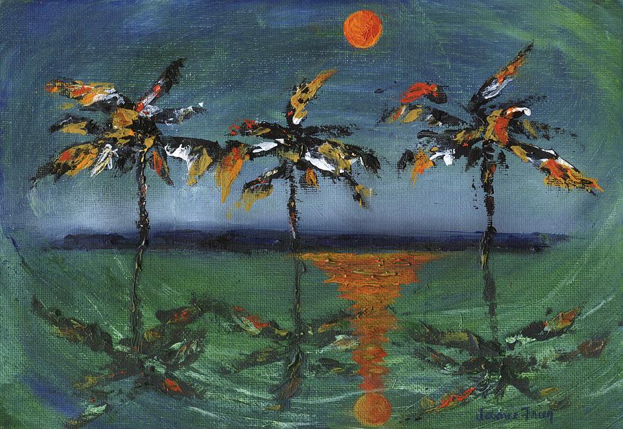 Sun Palms Painting by Jamie Frier