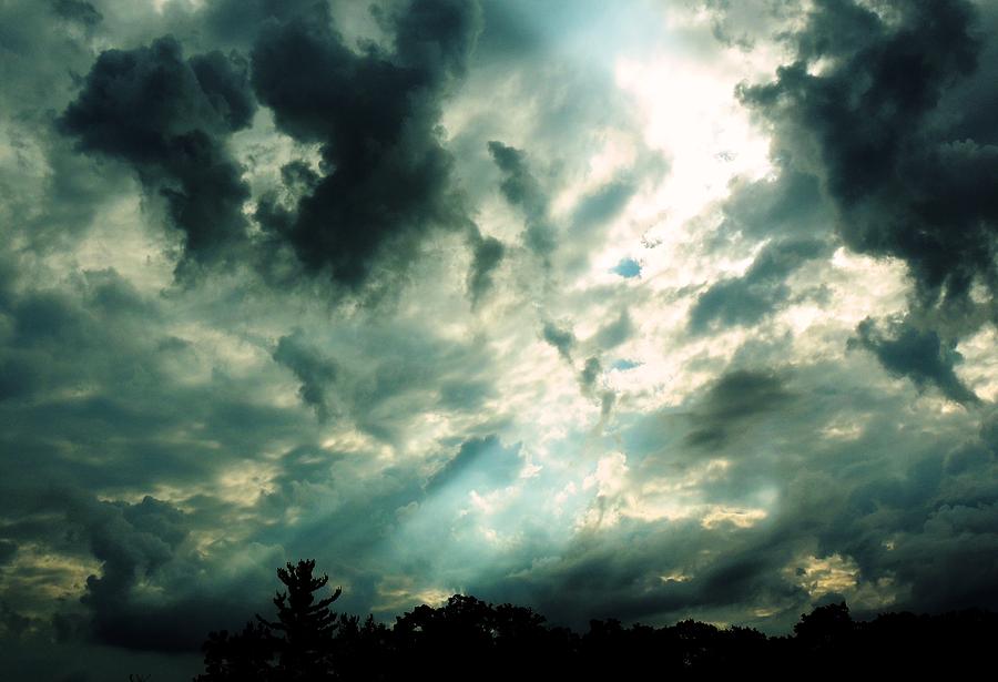 Sun Rays And Clouds Photograph