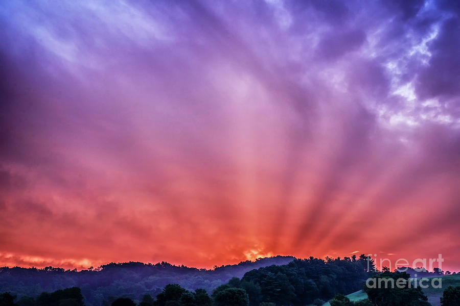 Sun Rays at Dawn Photograph by Thomas R Fletcher