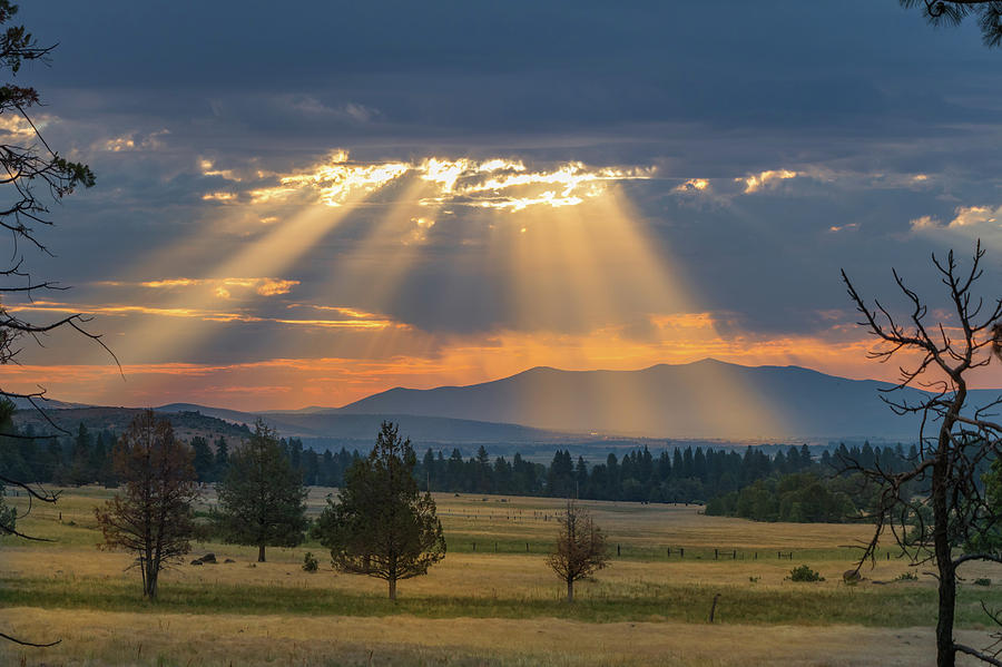 Sun Rays In the Valley Photograph by Randy Robbins