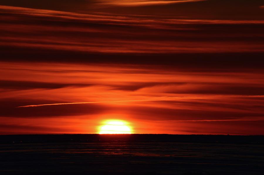 Sun Rise Behind The Cloud Photograph by Lyle Crump
