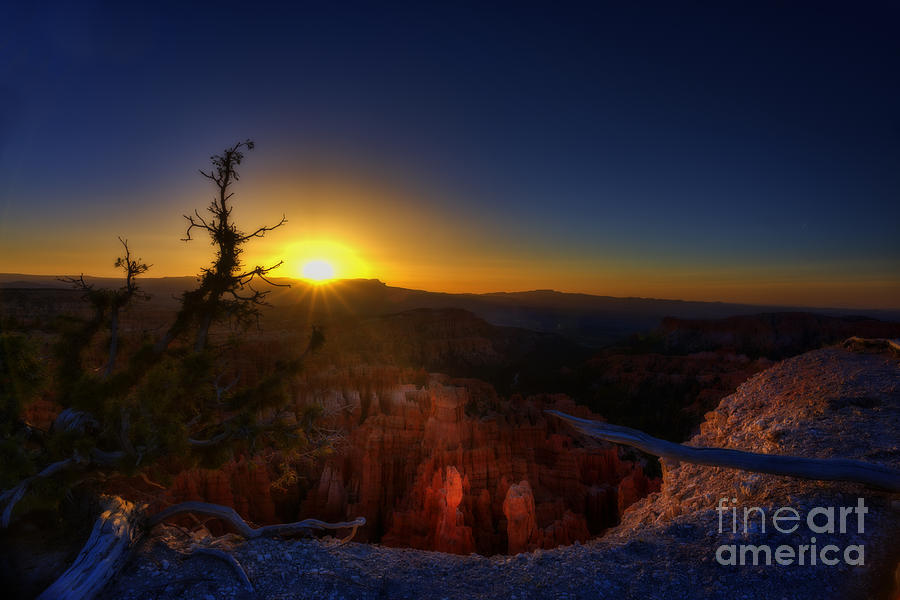 Sun Rising In Bryce National Park Photograph