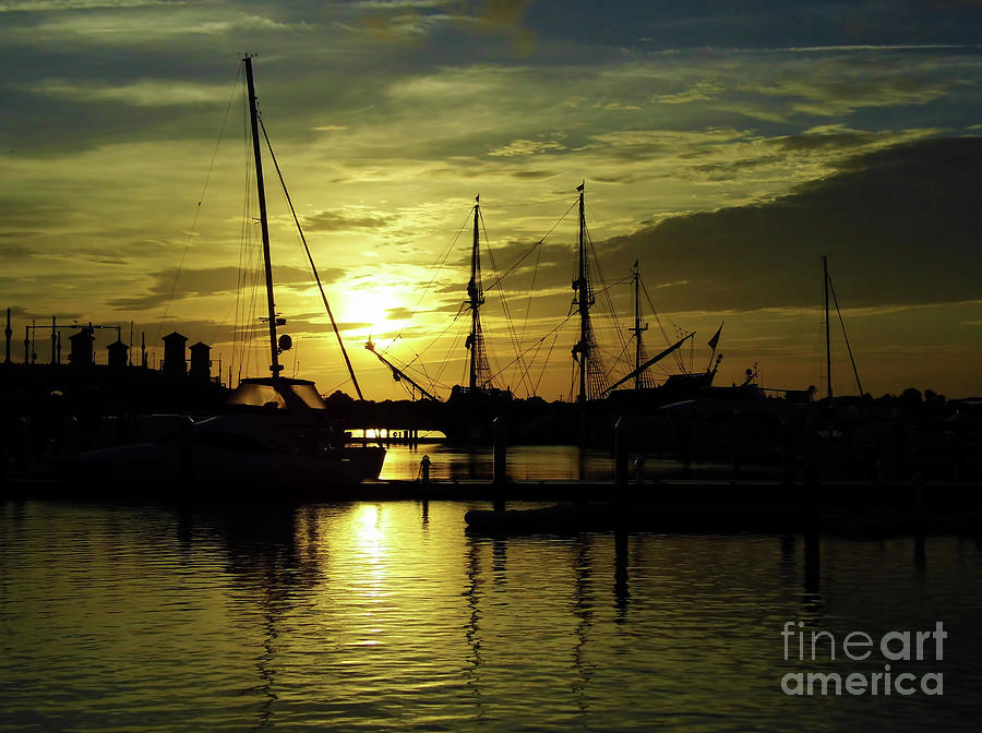Sun Rising In St Augustine Photograph by D Hackett