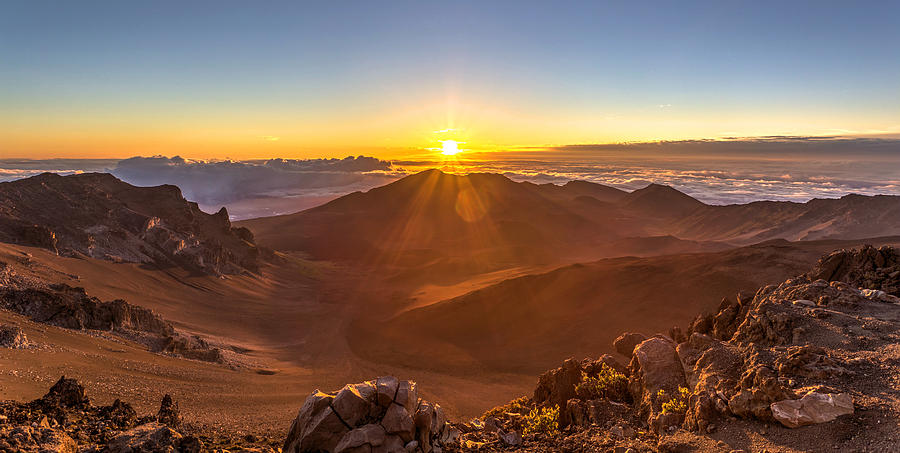 Sun Rising Mount Haleakala Photograph by Pierre Leclerc Photography