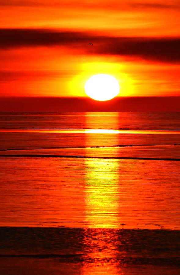 Sun Rising Over The Ice 2  Photograph by Lyle Crump