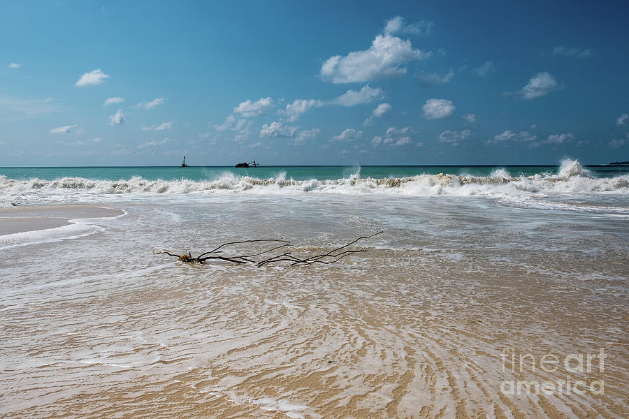 Sun, Sea, Sands And A Shipwreck Photograph