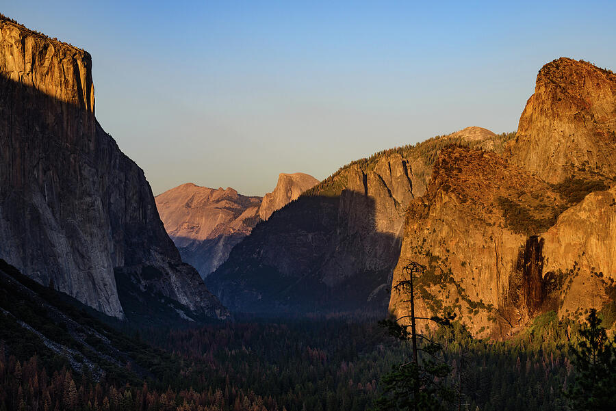 Sun Sets on Yosemite Valley Photograph by Randall Morter - Fine Art America