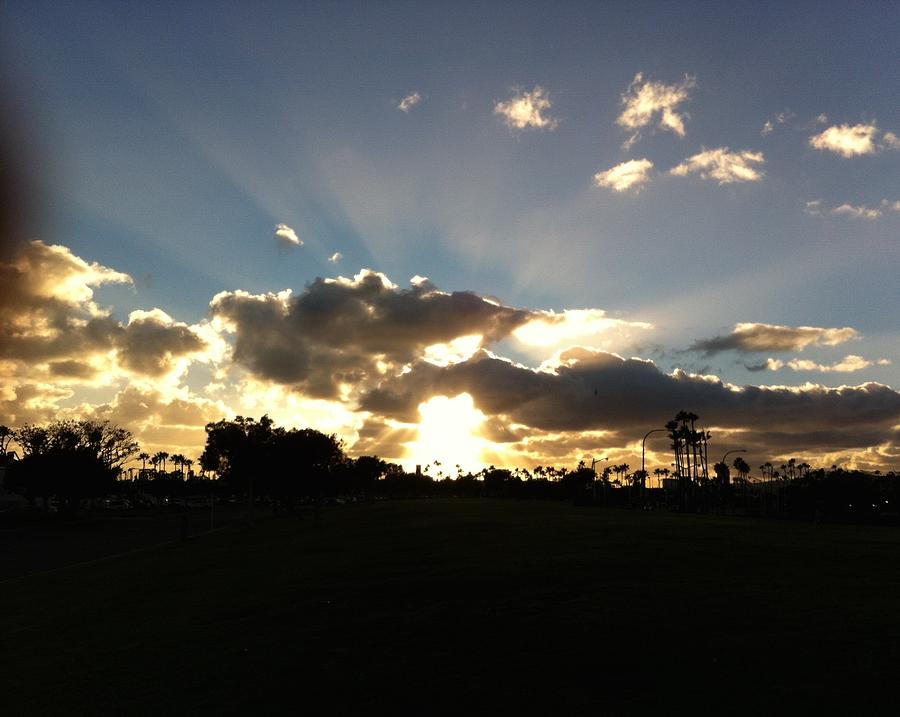Sun Setting into Black by Paula Hunter Sun Setting into Black by Paula Hunter