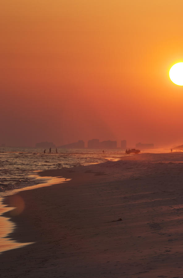 Sun Setting on the Beach Destin Florida  Photograph by John Harmon