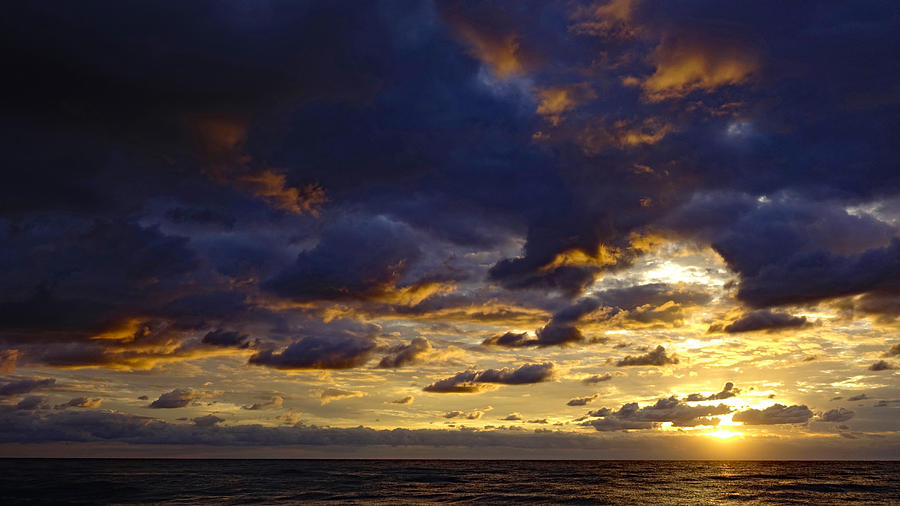 Sun Splashed Clouds Delray Beach Photograph by Lawrence S Richardson Jr