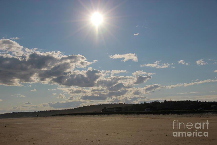 Sun Star Over Popham Beach Photograph by Sandra Huston