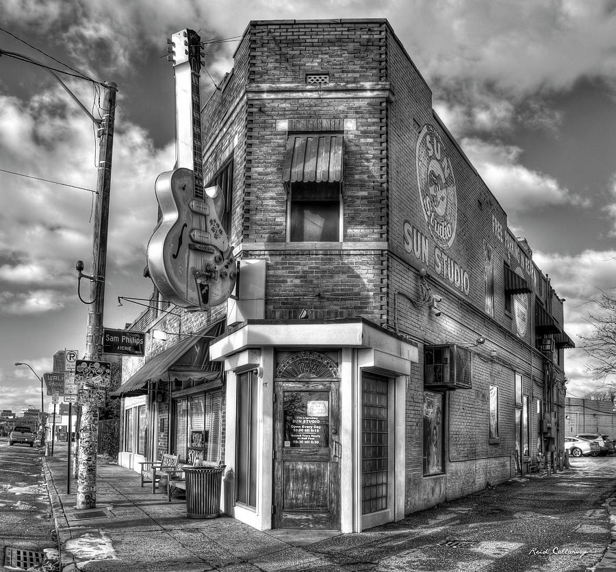 Sun Studio B W The Rock N Roll Birthing Place Memphis Tennessee Art Photograph by Reid Callaway