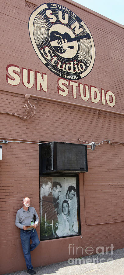 Sun Studio Elvis First Record.  Photograph by Chuck Kuhn