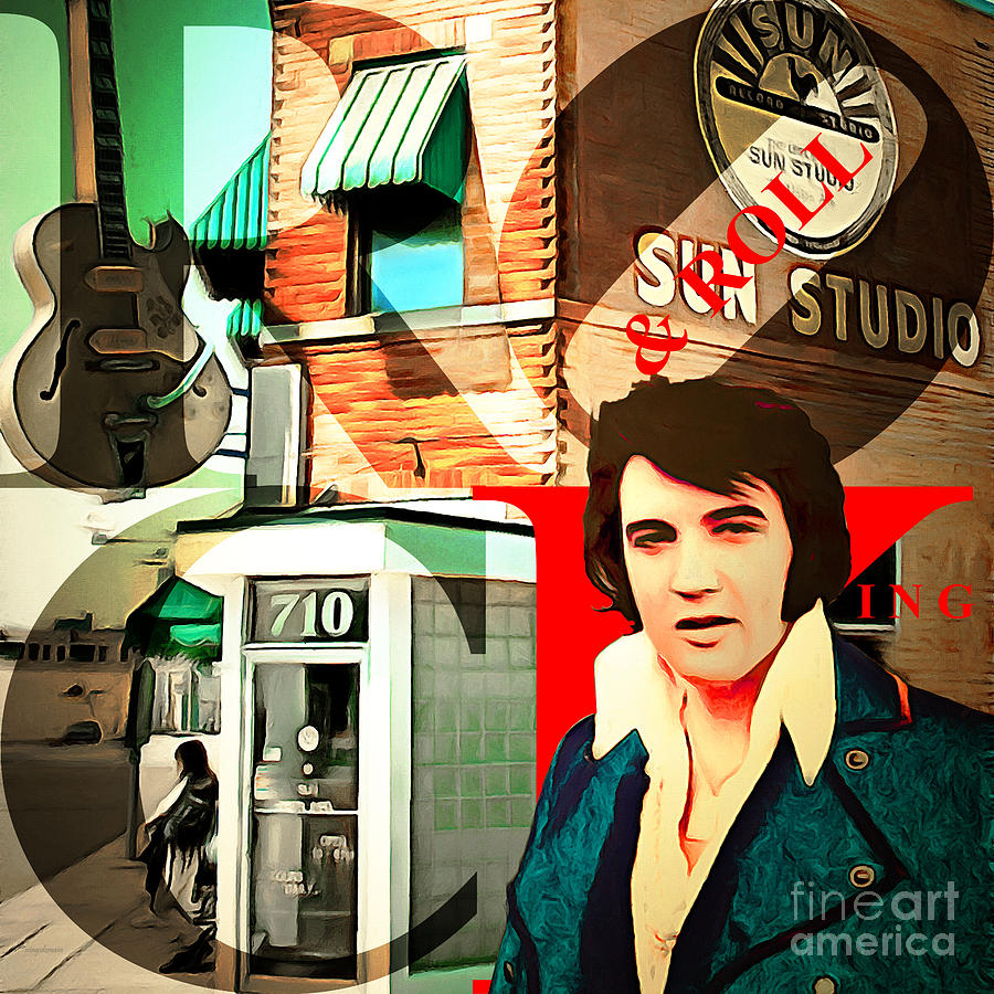 Sun Studio Elvis Presley Birthplace and The King of Rock and Roll Photograph by Wingsdomain Art and Photography