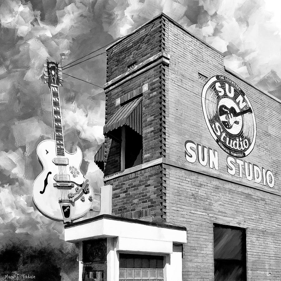 Sun Studio - Memphis Landmark Mixed Media by Mark Tisdale