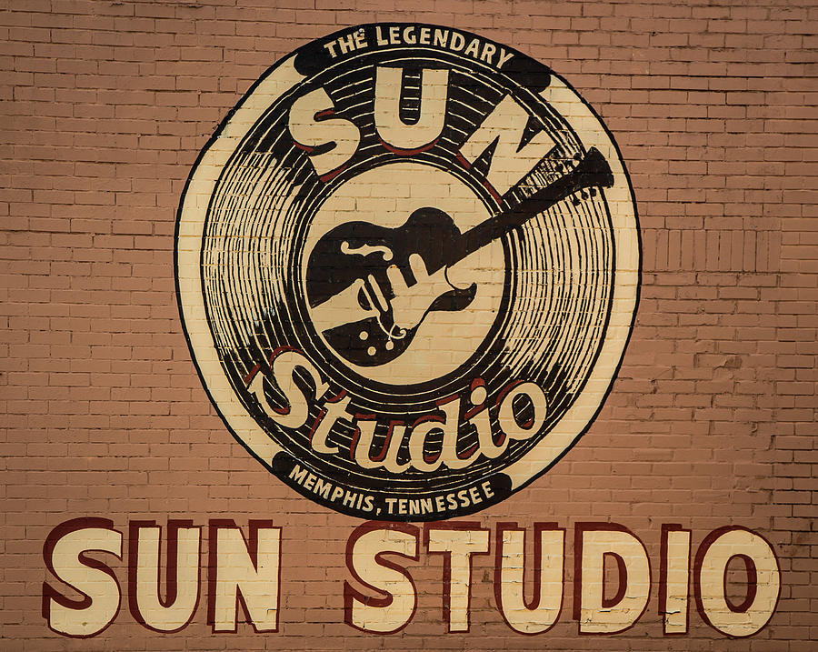Sun Studio Memphis Tennessee Sign Art Photograph by Reid Callaway