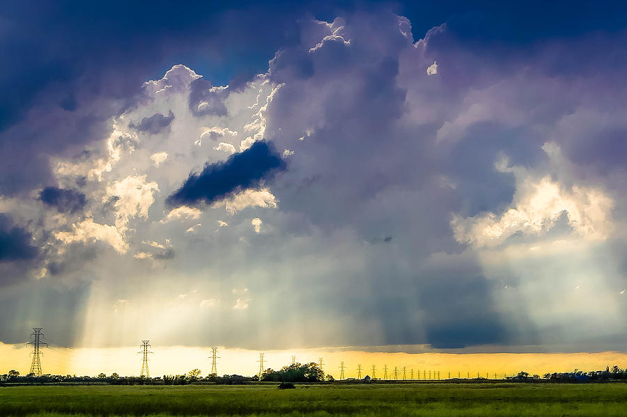 Sun Through Clouds Photograph by Artsy Gypsy