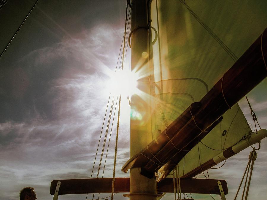 Sun Through The Sails Photograph by Kathleen Moroney