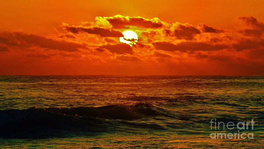 Sun Tinted Sea Photograph by Craig Wood