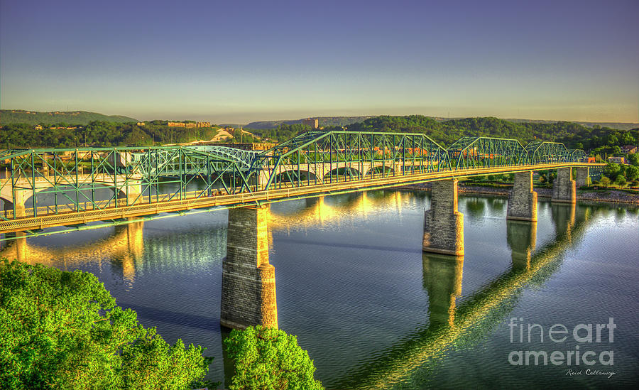 Sun Up Reflections 2 Chattanooga Tennessee Art Photograph by Reid Callaway