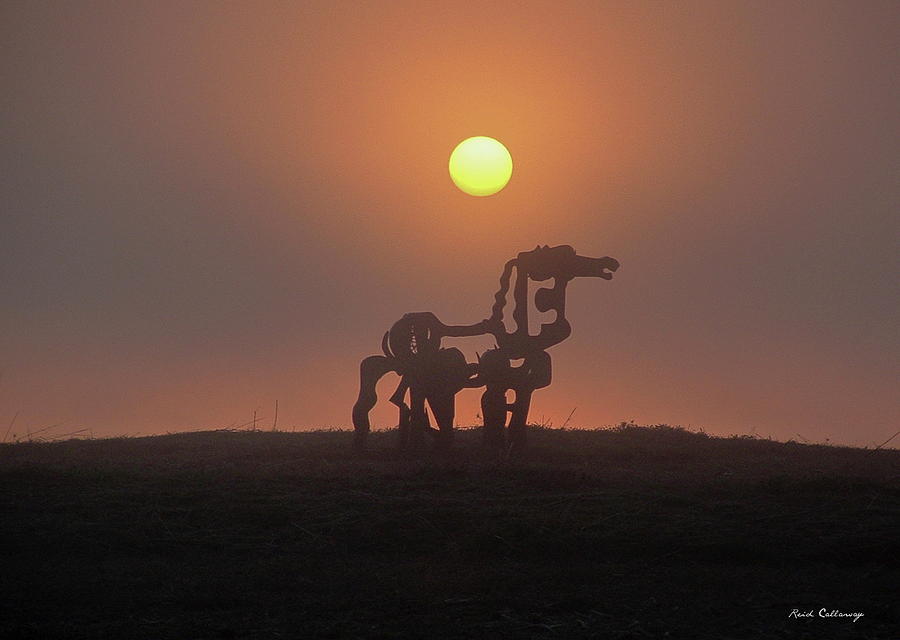 Sun Up The Iron Horse Art Photograph by Reid Callaway