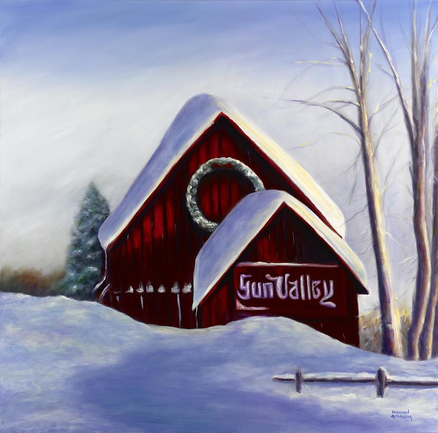 Winter Painting - Sun Valley 3 by Shannon Grissom